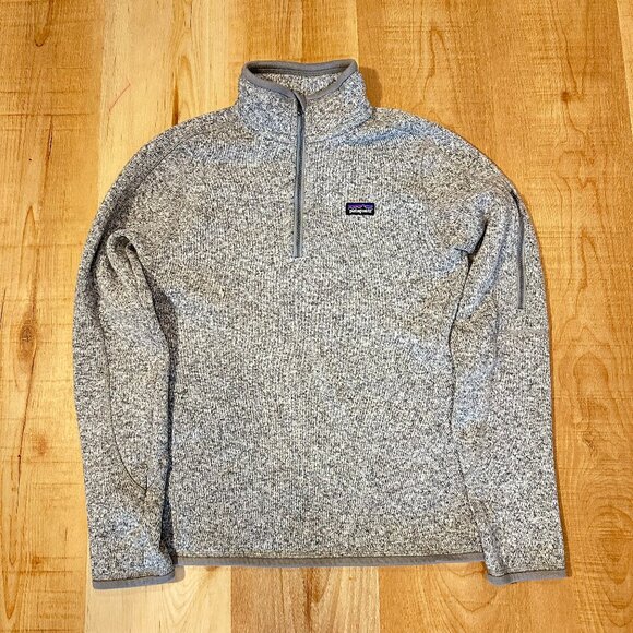 Patagonia Women's Better Sweater 1/4 Zip Fleece In Gray Sz S - Picture 2 of 15